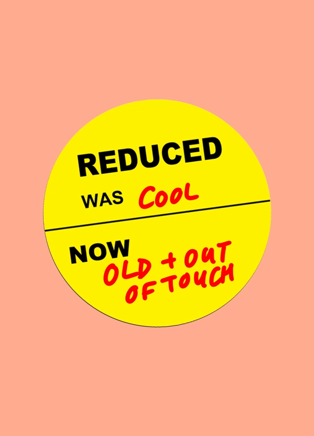 Reduced Now Out Of Touch Card